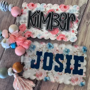 Acrylic Bag tag *Sweet Girl Collection* 30 patterns to choose from