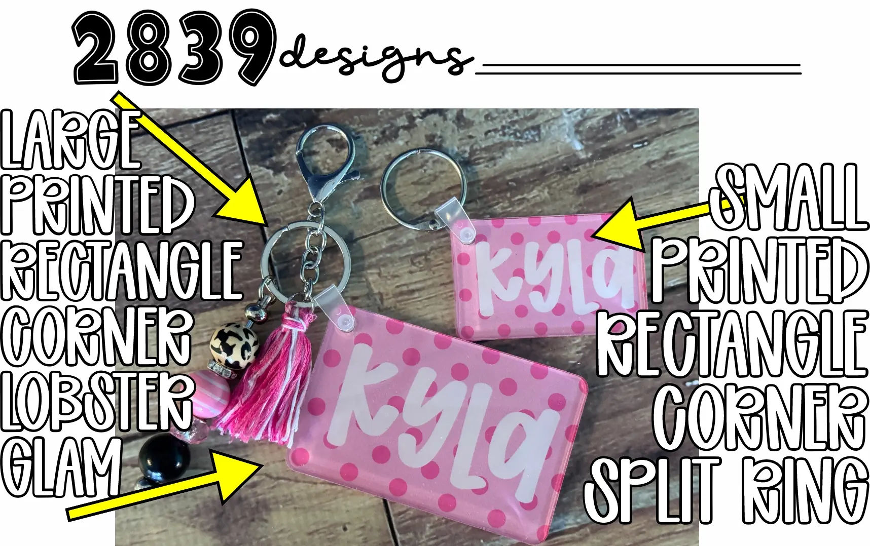 Acrylic Bag tag *Sweet Girl Collection* 30 patterns to choose from - Image 4