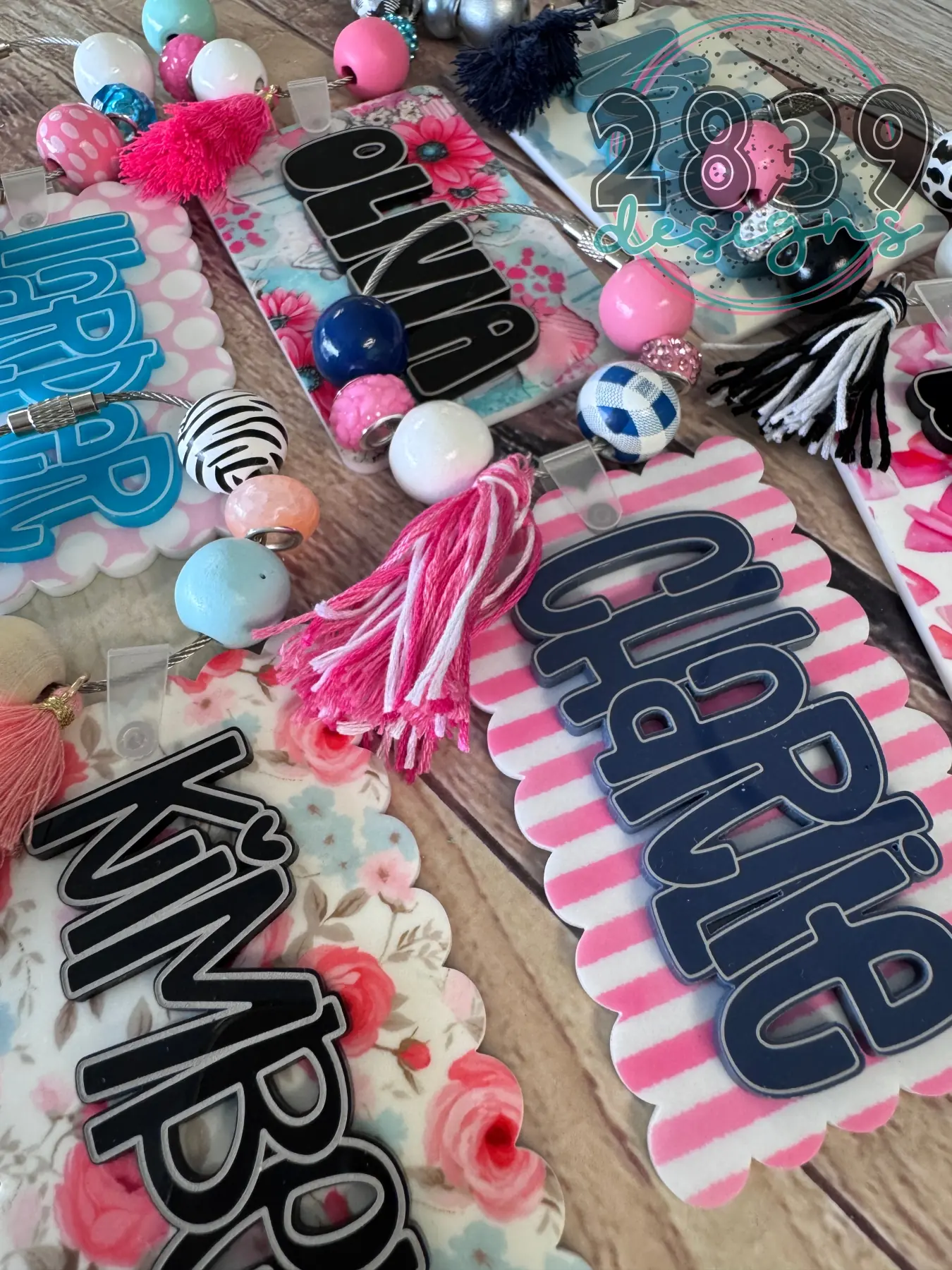 Acrylic Bag tag *Sweet Girl Collection* 30 patterns to choose from - Image 11