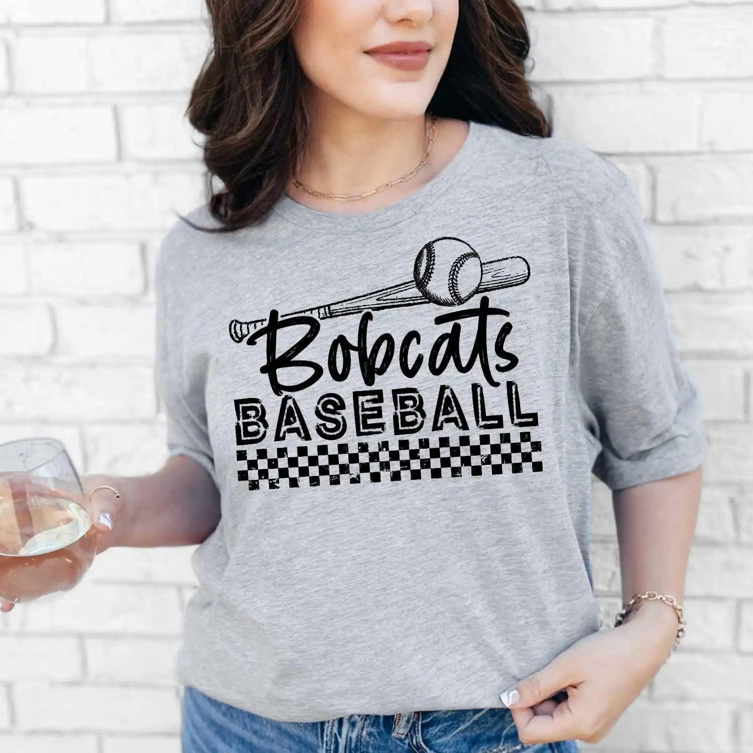 BOBCATS baseball Custom spirit t-shirt, mascot team Spirit wear for baseball, great for teachers, baseball mom shirt