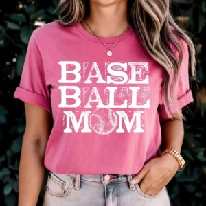 Baseball mom Custom spirit t-shirt, mascot team Spirit wear for baseball, great for coach, baseball mom shirt, baseball shirt