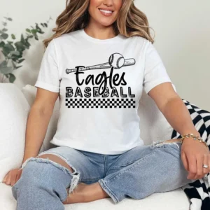 EAGLES baseball Custom spirit t-shirt, mascot team Spirit wear for baseball, great for teachers, baseball mom shirt