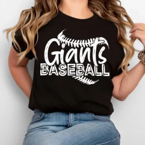GIANTS baseball spirit t-shirt, mascot team Spirit wear for baseball, baseball mom shirt, baseball shirt, mom shirt