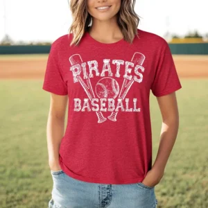 Pirates baseball Custom spirit t-shirt, mascot team Spirit wear for baseball, great for teachers, baseball mom shirt,