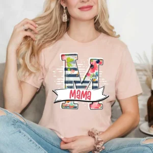 Mama personalized initial shirt, Mothers Day gift, New mom shirt, Grandma shirt, Custom mothers day gift, Mama t-shirt