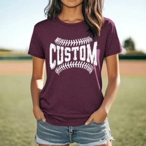 CUSTOM mascot ball mom, Custom spirit t-shirt, mascot team Spirit wear for baseball, great for teachers, softball mom shirt, YOU PICK