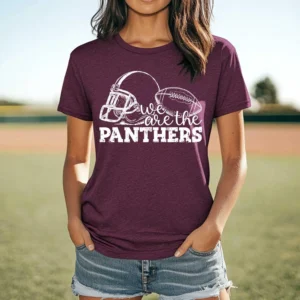 We are the PANTHERS football spirit t-shirt, mascot team Spirit wear for football, football mom shirt, baseball shirt, mom shirt
