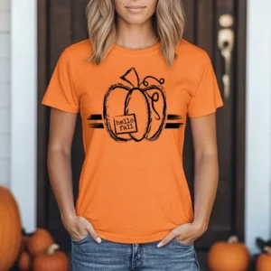 Hello Fall pumpkin shirt