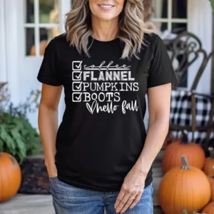 Hello Fall pumpkin spice shirt