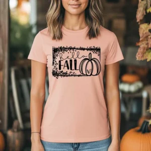 Hello fall pumpkin shirt