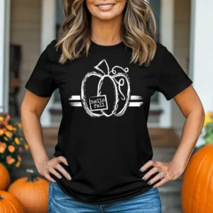 Hello Fall pumpkin shirt