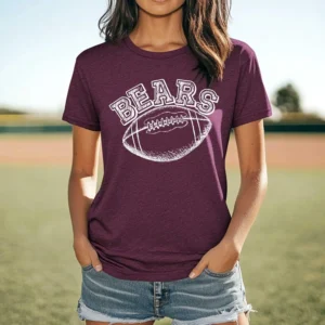 BEARS football spirit t-shirt, mascot team Spirit wear for football, football mom shirt, baseball shirt, mom shirt