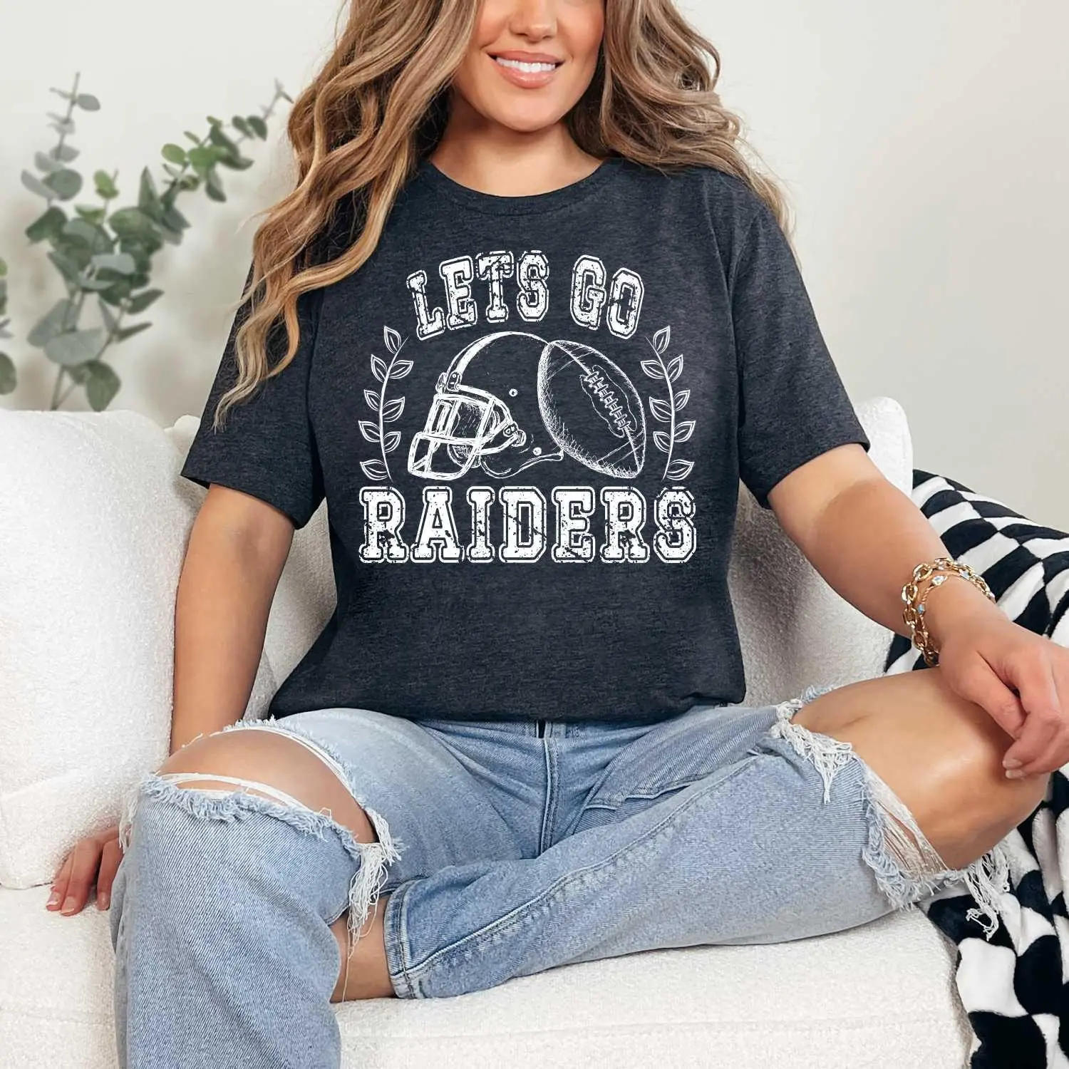 Let's go Raiders Football T-shirt